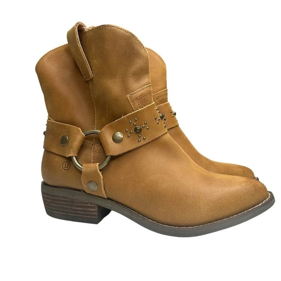 NWT DINGO Women's Silerada Western Bootie in Camel. Sz: 8.5 - Picture 2 of 11